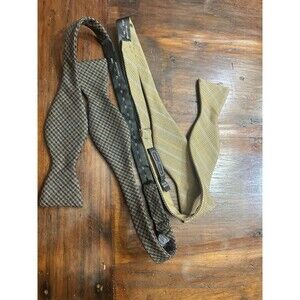 2 BRUNO PIATELLI ROMA MEN'S BOW TIE 100% Wool